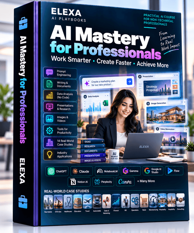 AI Mastery for Professionals: Use AI Tools to Work Smarter playbook cover